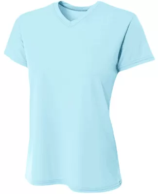 A4 Apparel NW3402 Ladies' Sprint Performance V-Nec in Pastel blue