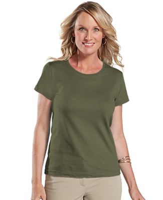 LA T 3516 Ladies' Fine Jersey T-Shirt in Military green