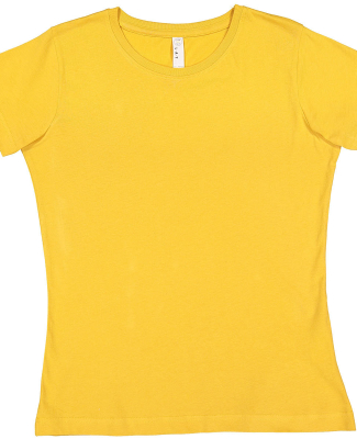 LA T 3516 Ladies' Fine Jersey T-Shirt in Mustard