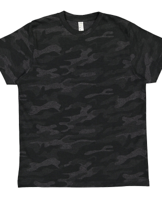 LA T 6101 Youth Fine Jersey T-Shirt in Storm camo