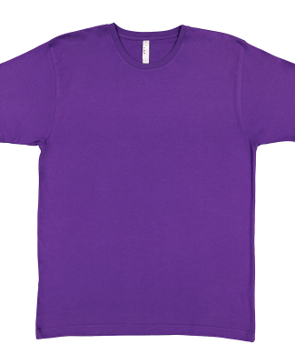 LA T 6101 Youth Fine Jersey T-Shirt in Pro purple