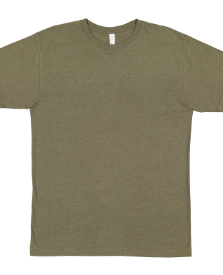 LA T 6101 Youth Fine Jersey T-Shirt in Vnt military grn