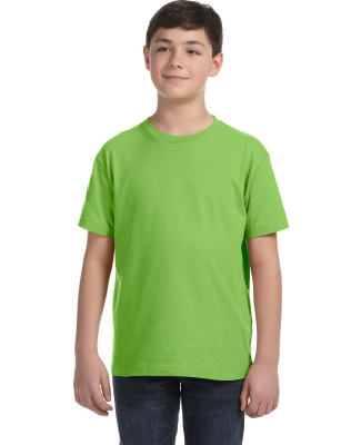 LA T 6101 Youth Fine Jersey T-Shirt in Key lime