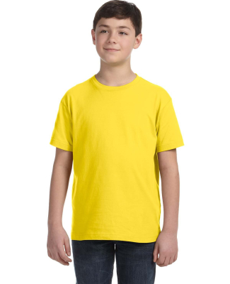 LA T 6101 Youth Fine Jersey T-Shirt in Yellow