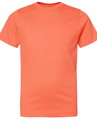 LA T 6101 Youth Fine Jersey T-Shirt in Papaya