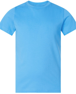 LA T 6101 Youth Fine Jersey T-Shirt in Aqua