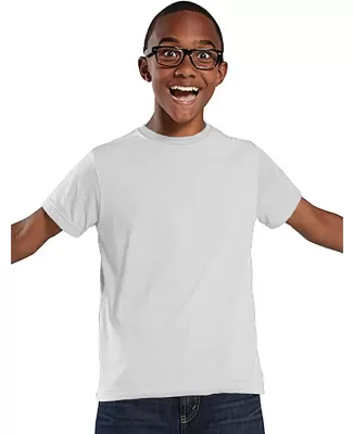 LA T 6101 Youth Fine Jersey T-Shirt BLENDED WHITE