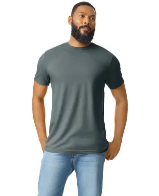 Gildan 67000 Men's Softstyle CVC T-Shirt in Dark heather
