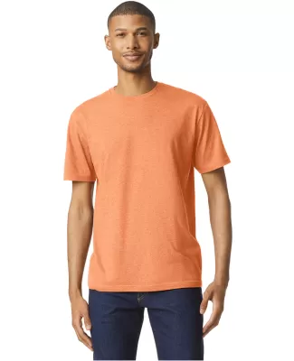 Gildan 67000 Men's Softstyle CVC T-Shirt in Tangerine mist