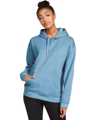 Gildan SF500 Adult Softstyle® Fleece Pullover Hoo in Stone blue