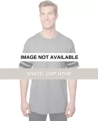 Gildan 5000VT Heavy Cotton Adult Victory T-shirt WHITE/ GRP HTHR