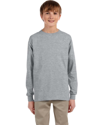 Jerzees 29BLR Youth DRI-POWER® ACTIVE Long-Sleeve in Athletic heather