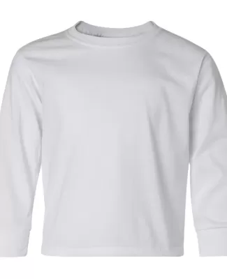 Jerzees 29BLR Youth DRI-POWER® ACTIVE Long-Sleeve WHITE