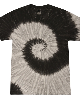 Tie-Dye CD100Y Youth 5.4 oz. 100% Cotton T-Shirt BLACK RAINBOW