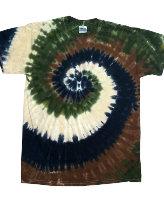 Tie-Dye CD100Y Youth 5.4 oz. 100% Cotton T-Shirt CAMO SWIRL
