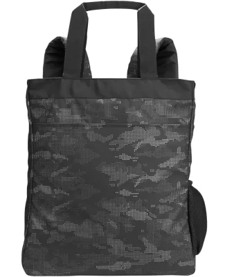 North End NE901 Convertible Backpack Tote BLACK/ CARBON