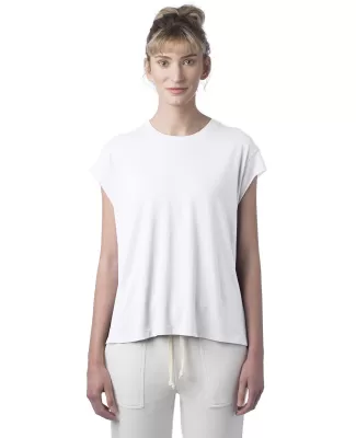 Alternative Apparel 4461HM Ladies' Modal Tri-Blend in White