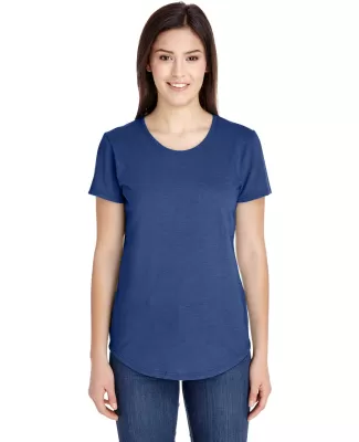 Gildan 6750L Ladies' Triblend T-Shirt in Heather blue