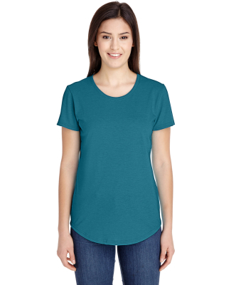 Gildan 6750L Ladies' Triblend T-Shirt in Hth galap blue