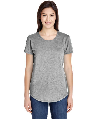 Gildan 6750L Ladies' Triblend T-Shirt in Heather grey