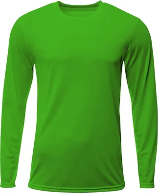 A4 Apparel N3425 Men's Sprint Long Sleeve T-Shirt in Kelly