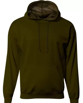 A4 Apparel N4279 Men's Sprint Tech Fleece Hooded S in Military green