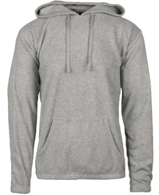 Burnside Clothing 3500 Unisex Pullover Hooded Pola in Heather grey