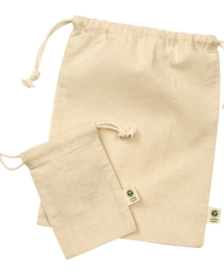 econscious EC8101 Organic Cotton Cinch Gift Bag in Natural