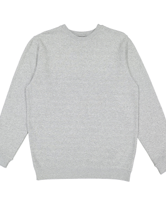 LA T 6925 Unisex Eleveated Fleece Sweatshirt in Heather