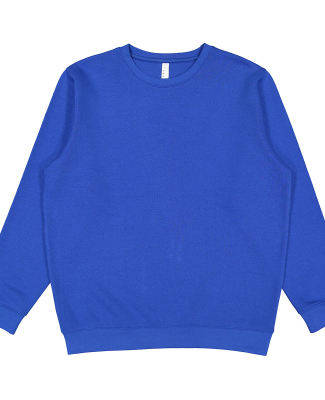 LA T 6925 Unisex Eleveated Fleece Sweatshirt in Royal