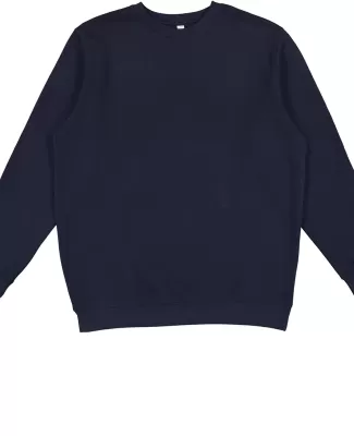 LA T 6925 Unisex Eleveated Fleece Sweatshirt NAVY