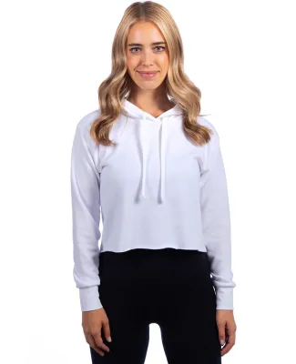 Next Level Apparel 9384 Ladies' Cropped Pullover H in White