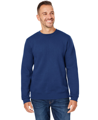 J America 8424JA Unisex Premium Fleece Sweatshirt in True navy