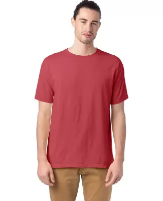 Hanes GDH100 Men's Garment-Dyed T-Shirt in Crimson fall