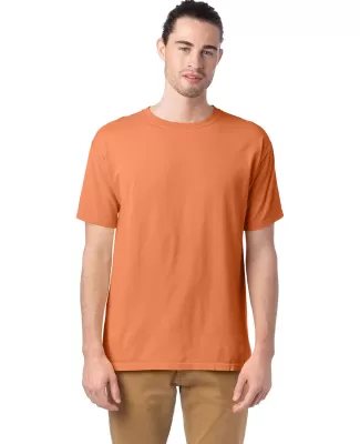 Hanes GDH100 Men's Garment-Dyed T-Shirt in Horizon orange