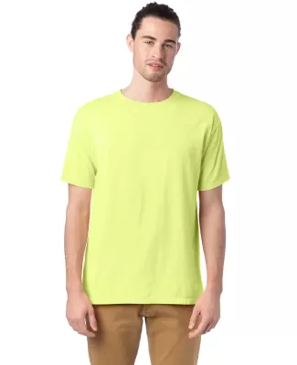 Hanes GDH100 Men's Garment-Dyed T-Shirt in Chic lime