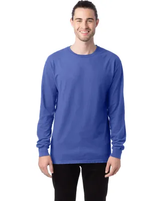 Hanes GDH200 Unisex Garment-Dyed Long-Sleeve T-Shi in Deep forte
