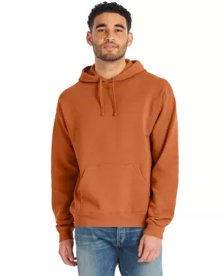 Hanes GDH450 Unisex Pullover Hooded Sweatshirt in Texas orange