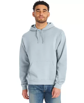 Hanes GDH450 Unisex Pullover Hooded Sweatshirt in Soothing blue