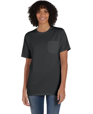 Hanes GDH150 Unisex Garment-Dyed T-Shirt with Pock in New railroad