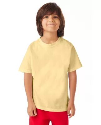 Hanes GDH175 Youth Garment-Dyed T-Shirt in Summer squash