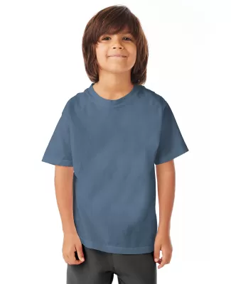 Hanes GDH175 Youth Garment-Dyed T-Shirt in Saltwater
