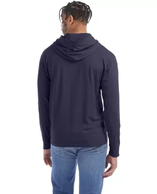 Hanes GDH280 Unisex Jersey Hooded T-Shirt in Anchor slate