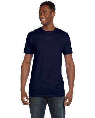 Hanes 498PT Unisex Perfect-T PreTreat T-Shirt in Navy