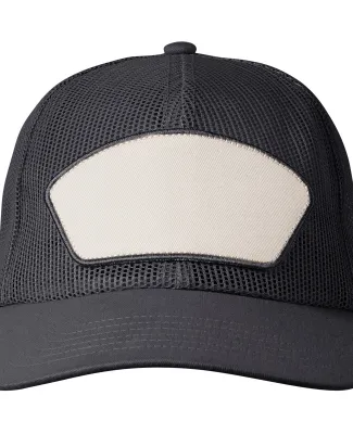 Big Accessories BA682 All-Mesh Patch Trucker Hat in Black/ black