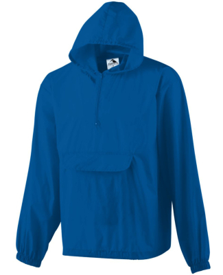 Augusta Sportswear 3130 Hooded Nylon Half Zip Pull in Royal