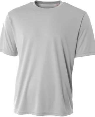 A4 Apparel N3402 Men's Sprint Performance T-Shirt in Silver