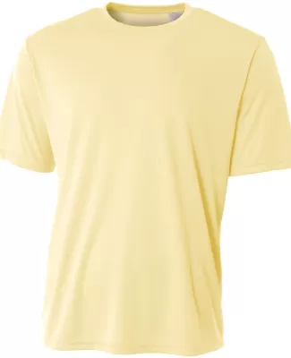 A4 Apparel N3402 Men's Sprint Performance T-Shirt in Light yellow