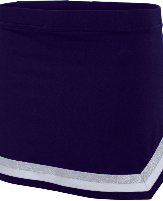 Augusta Sportswear 9146 Girls' Pike Skirt in Prpl/ wh/ mt slv