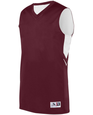 Augusta Sportswear 1167 Youth Alley Oop Reversible in Maroon/ white